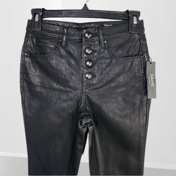 NWT Faux Leather Daddy Soda Pant - Picture 6 of 9